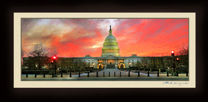 Spectacular Sunset Photo of The U.S. Capitol
