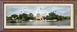 The U.S Capitol and The Reflecting Pool Panoramic on Canvas