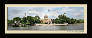 The U.S Capitol and The Reflecting Pool Panoramic on Canvas