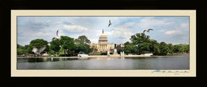 The U.S Capitol and The Reflecting Pool Panoramic on Canvas