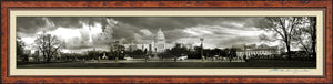 Black & White Panoramic Of The U.S Capitol