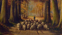 Load image into Gallery viewer, Vintage Original oil paining of Cattleman