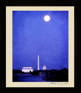 Washington Monument at night /Full Moon