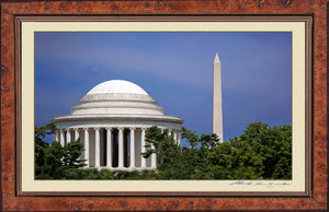 The Jefferson Memorial & The Washington Monument
