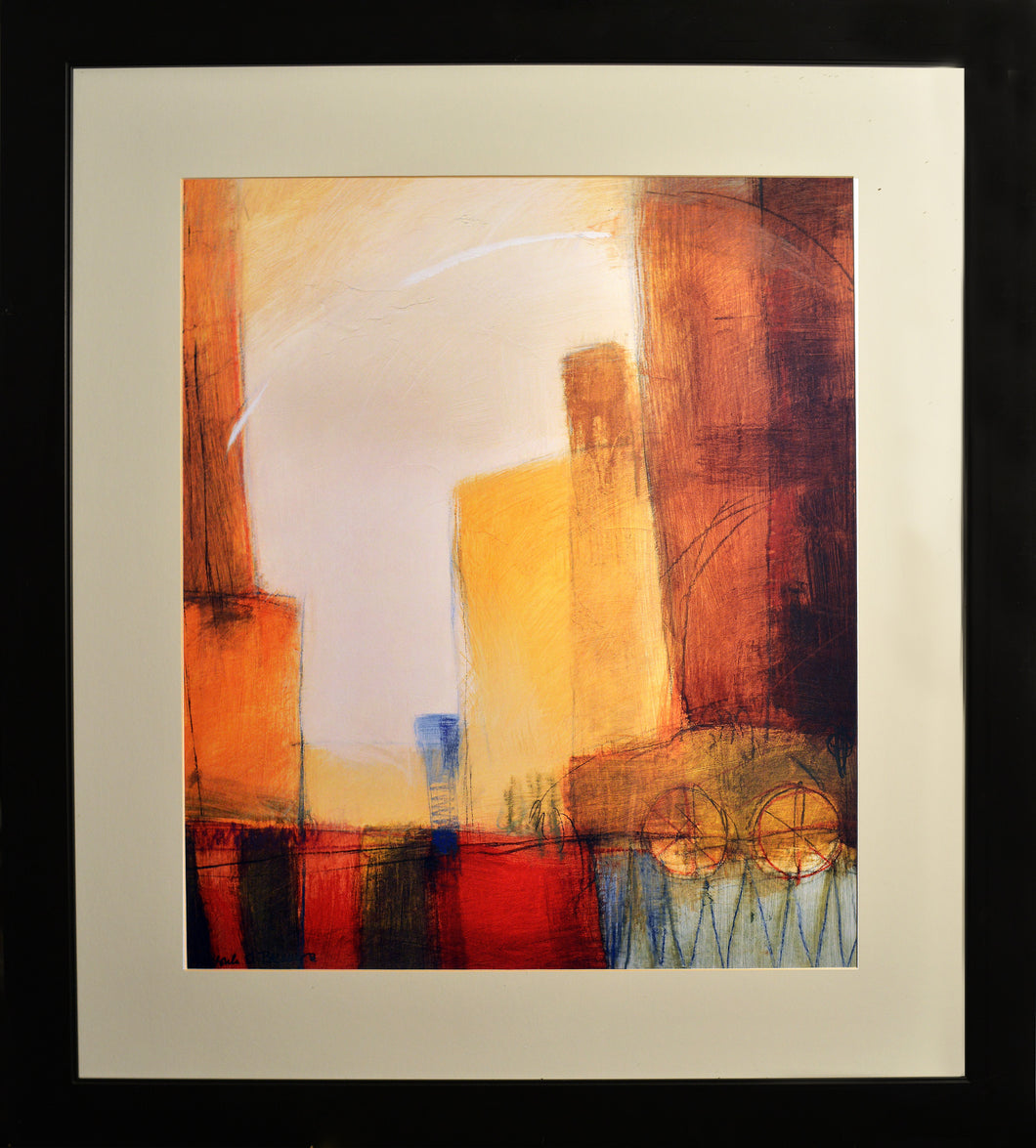 Gold City Escape Modern Art Print