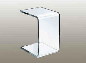 Acrylic You Sofa Table with Glass Inset