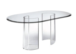Acrylic Half Tube Dining Base