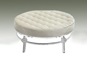 Acrylic Bella Ottoman