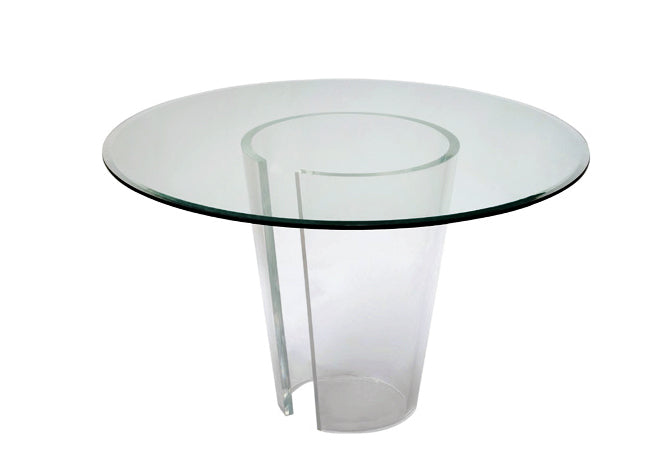 Acrylic Conic Dining Table Base