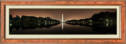 Panoramic View of the Washington Monument at Night