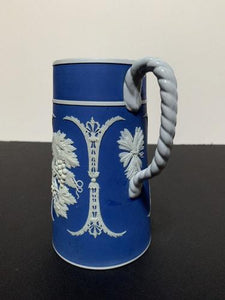 Vintage Blue Wedgwood Ceramic Pitcher