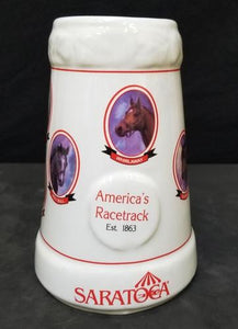 Saratoga America's Racetrack Commemorative Stein